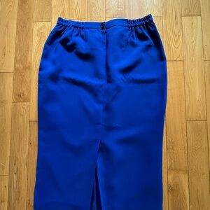 Long Royal Blue Skirt XL